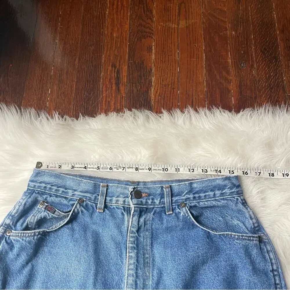 Vintage Chic Jeans Straight Leg High Rise Mom 100% cotton